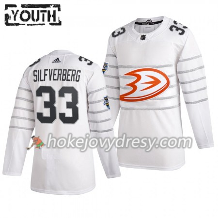 Dětské Hokejový Dres Anaheim Ducks Jakob Silfverberg 33 Bílá Adidas 2020 NHL All-Star Authentic